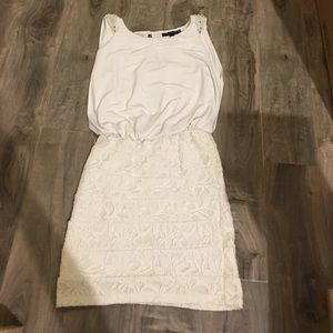 White mini dress