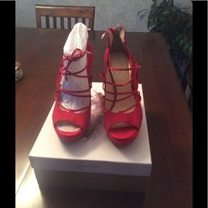 Brand New RED Jessica Simpson Heels
