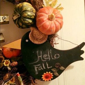 Fall Harvest Welcome Home Rake wreath