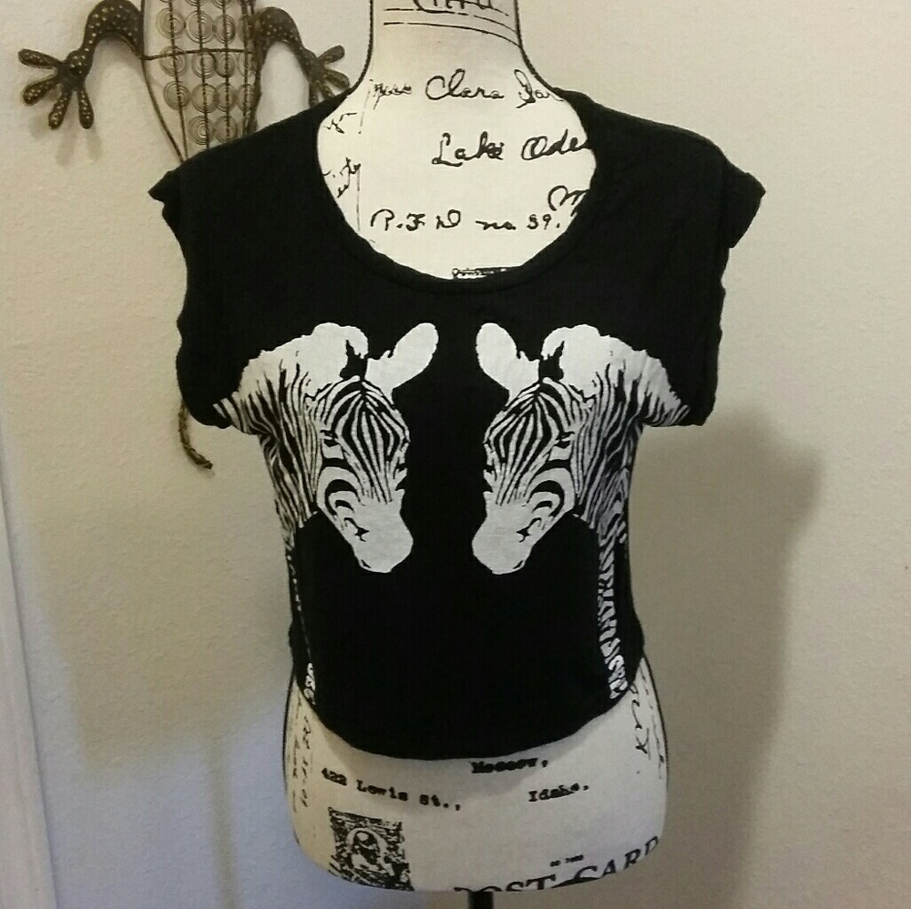 Zebra Crop Top