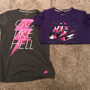 Nike tee shirts(2shirts)
