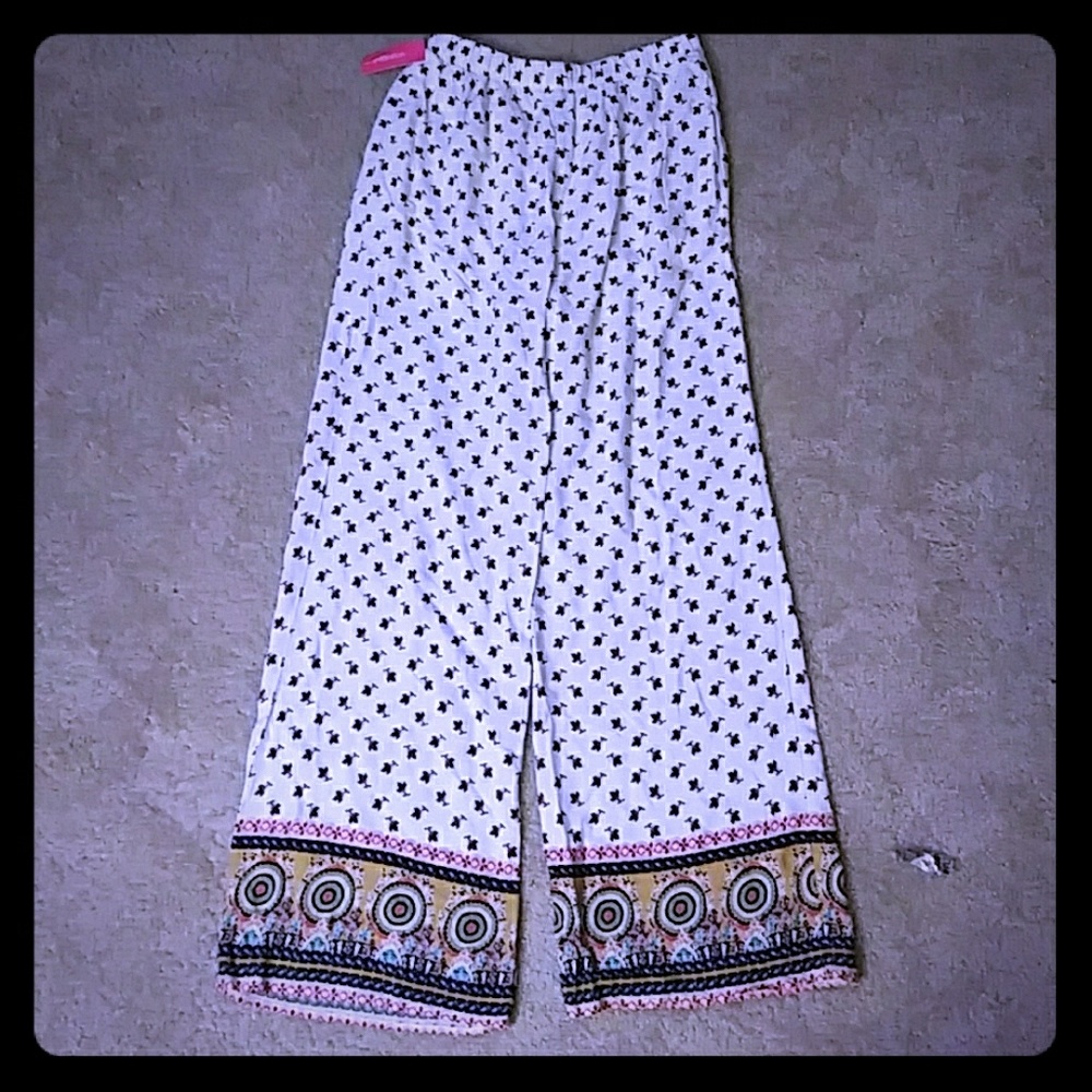 High waisted bohemian summer pants
