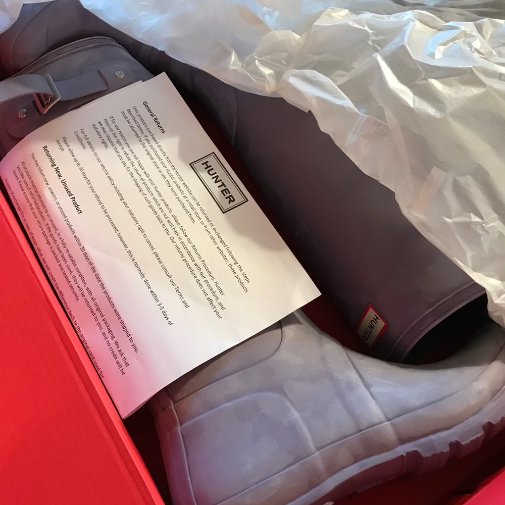Brand New never worn Hunter boots in box