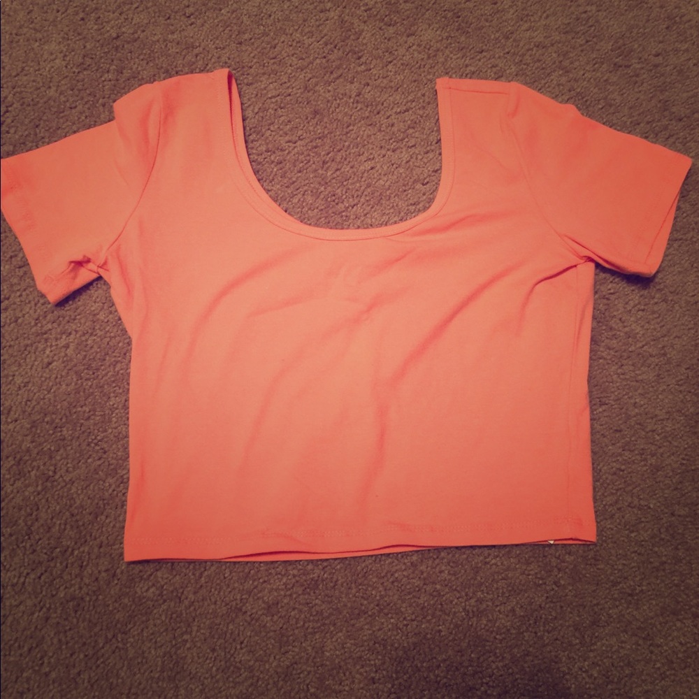 Forever 21 coral crop top