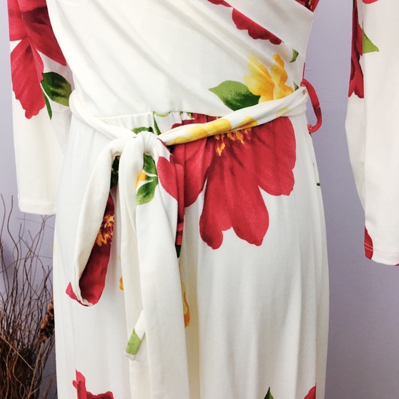 Off White Floral Print Maxi Dress NWT - Picture 8 of 8