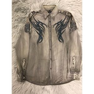 Mens ROAR by Buckle button down shirt!!