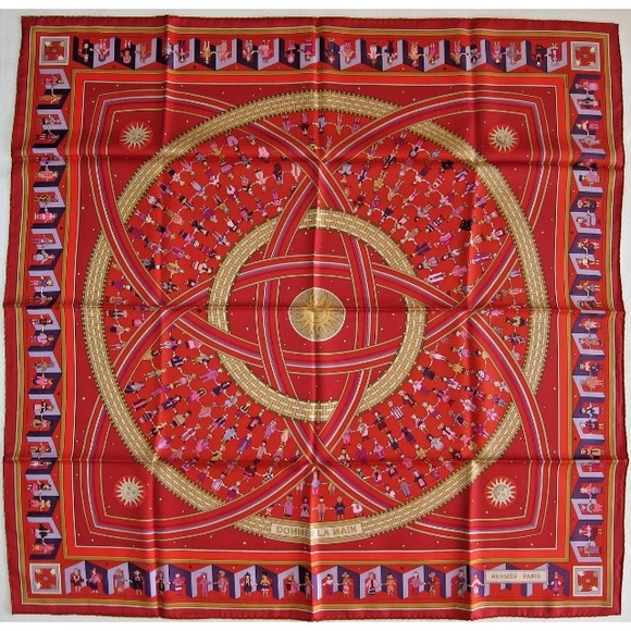 Hermes Accessories - authentic HERMÈS silk twill scarf DONNER LA MAIN