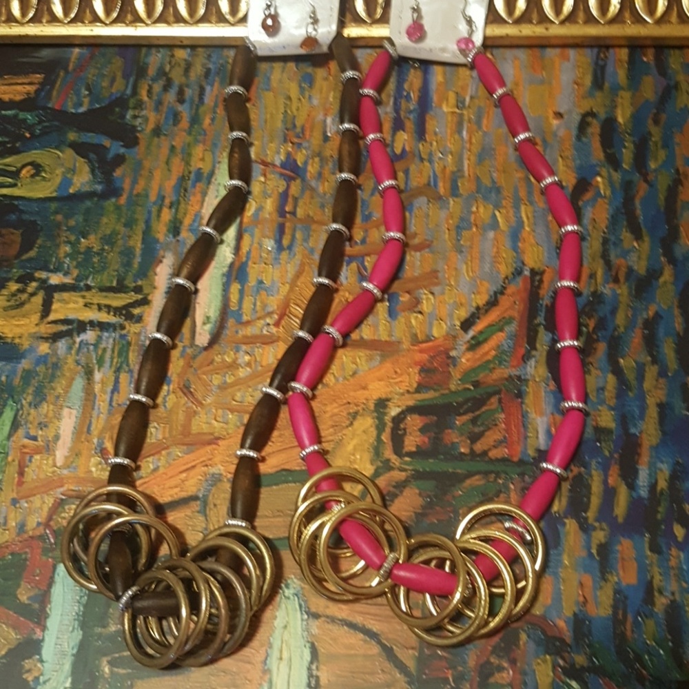 Wooden necklace sets