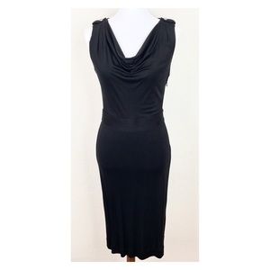 Tory Burch black draped front silk dress Tory Burch black draped front silk dress