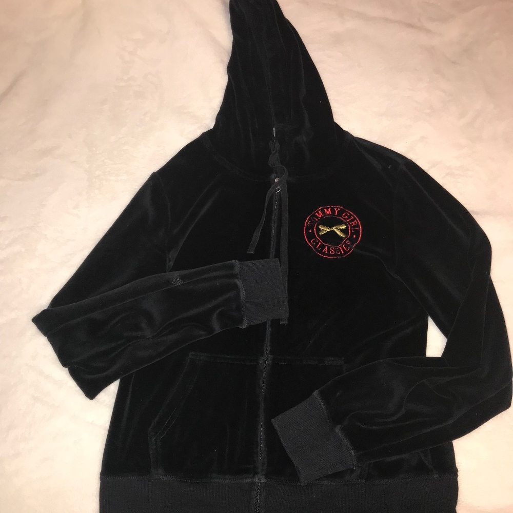 Tommy Girl Velvet Zip-Up