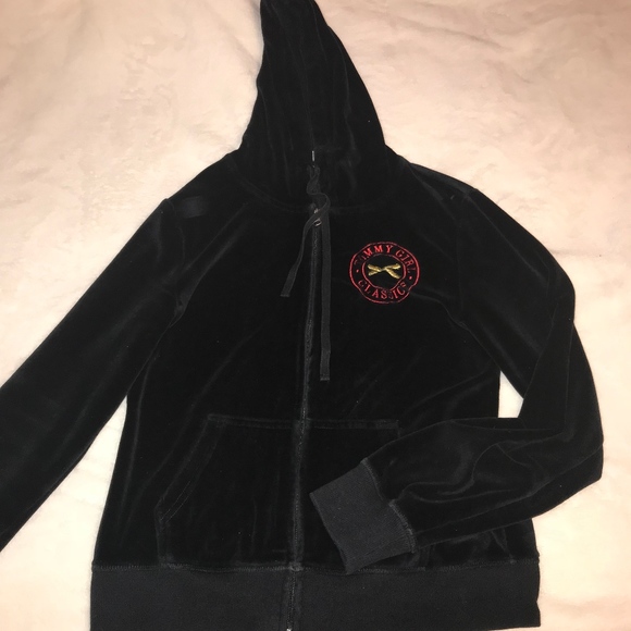 Tommy Girl Velvet Zip-Up - Picture 2 of 5
