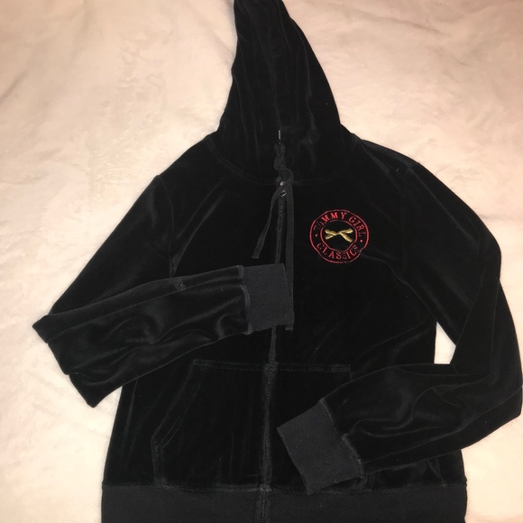 Tommy Girl Velvet Zip-Up - Picture 1 of 5