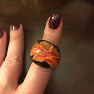 Unique glass ring