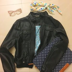 Essential leather jacket
