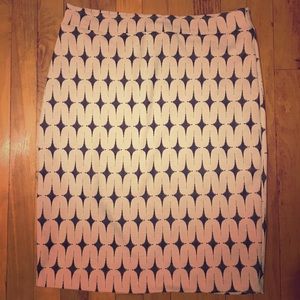 Renee C. patterned pencil skirt