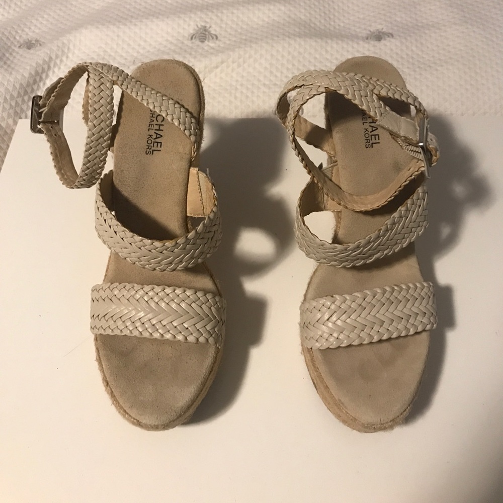 MICHAEL by MICHAEL KORS White Wedges with Platform