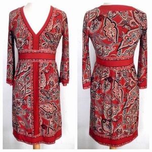 HP INC Red Paisley Dress.. NBW HP INC Red Paisley Dress.. NBW