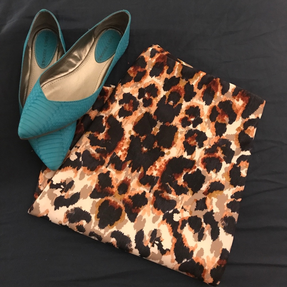 Animal printed NY&Co pencil skirt