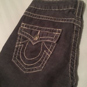 True Religion Grey Corduroy Jeans