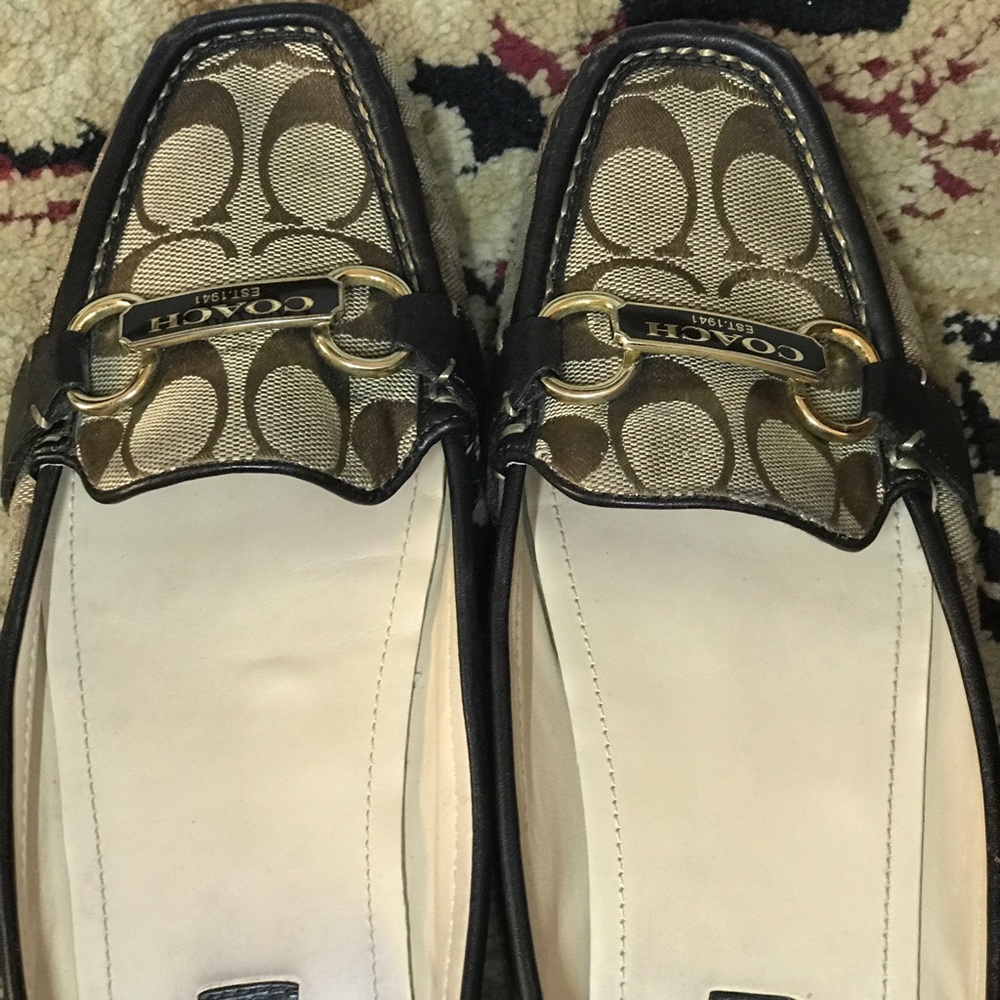 Classic Coach Printed Loafers