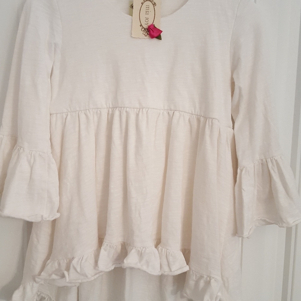 Mia Joy hi low tunic in cream
