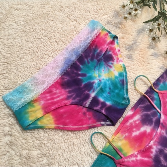 🌈u.nique tyedye cami & panty set😍 - Picture 3 of 6