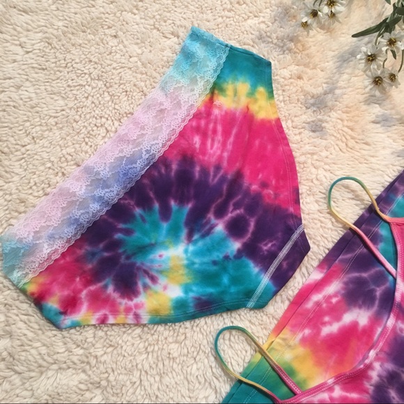 🌈u.nique tyedye cami & panty set😍 - Picture 4 of 6