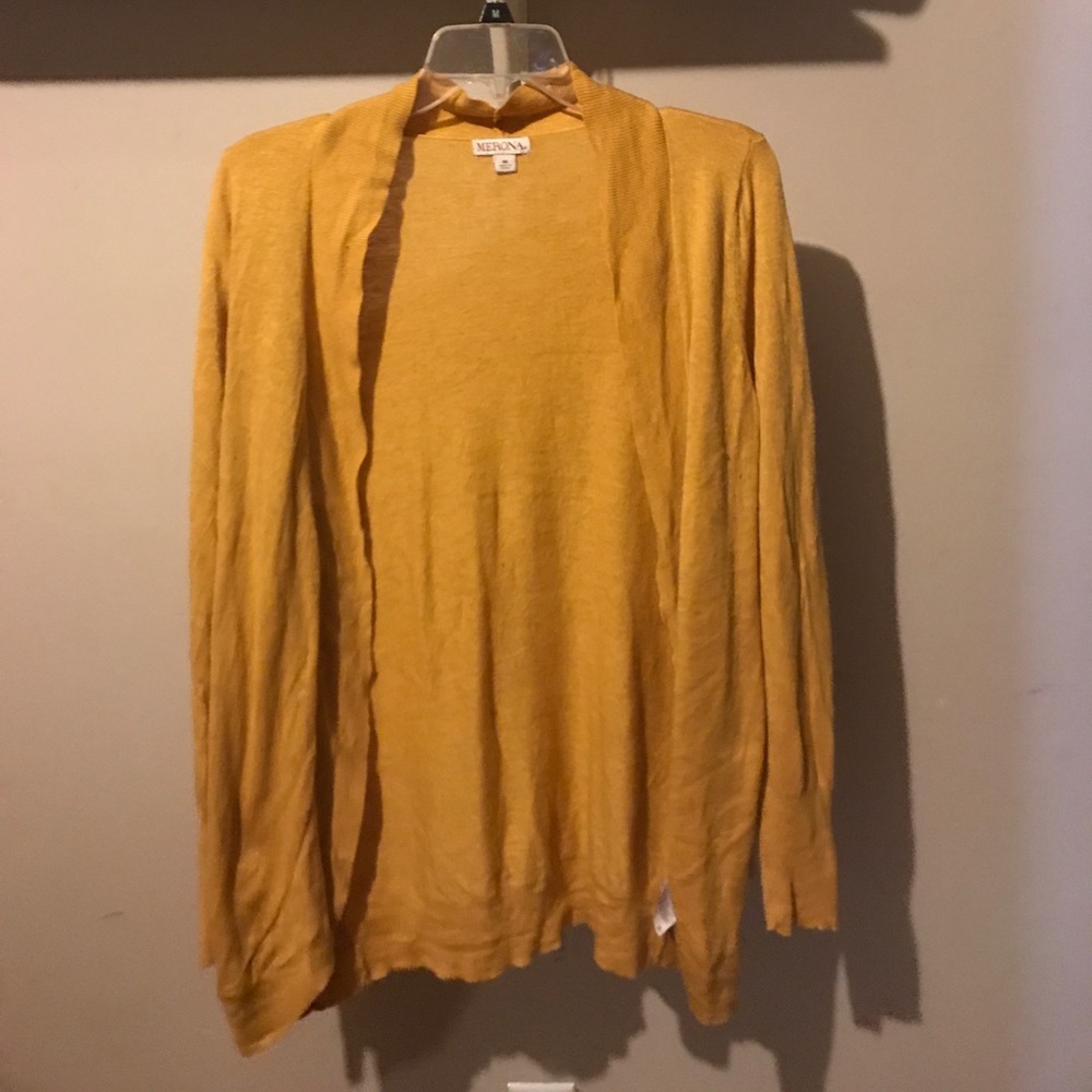 Mustard yellow cardigan
