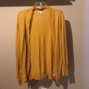 Mustard yellow cardigan