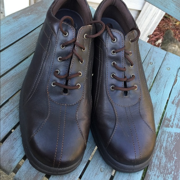 Men\'s Rockport Dark Brown Leather Oxfords 10.5 EUC main image 6