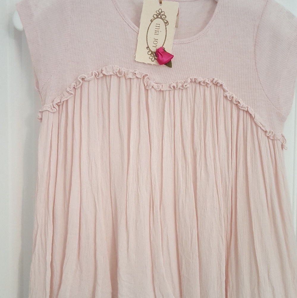 Mia joy hi low top in blush