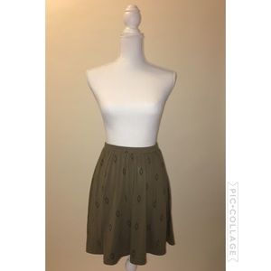 old navy olive green skater skirt old navy olive green skater skirt