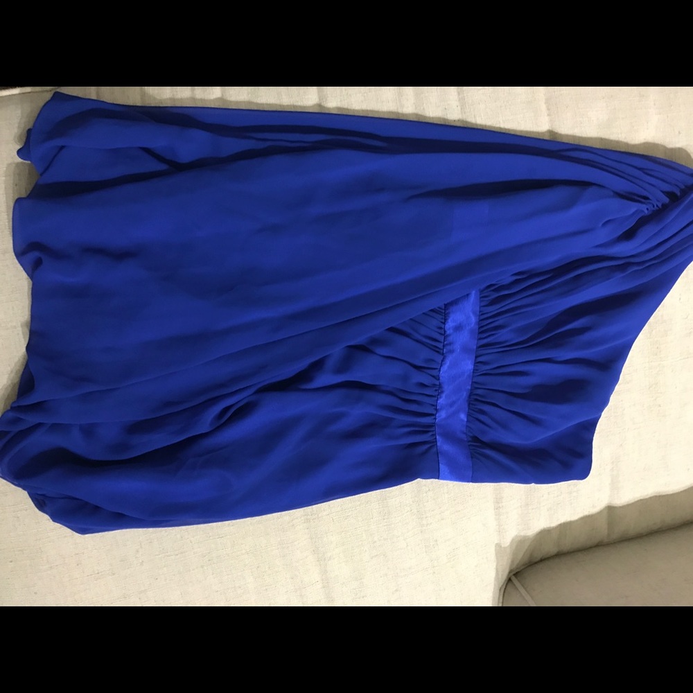 Gorgeous aqua one shoulder dress