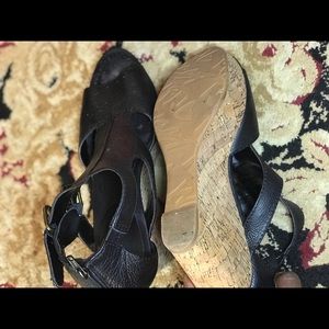 Nine West Black Wedges