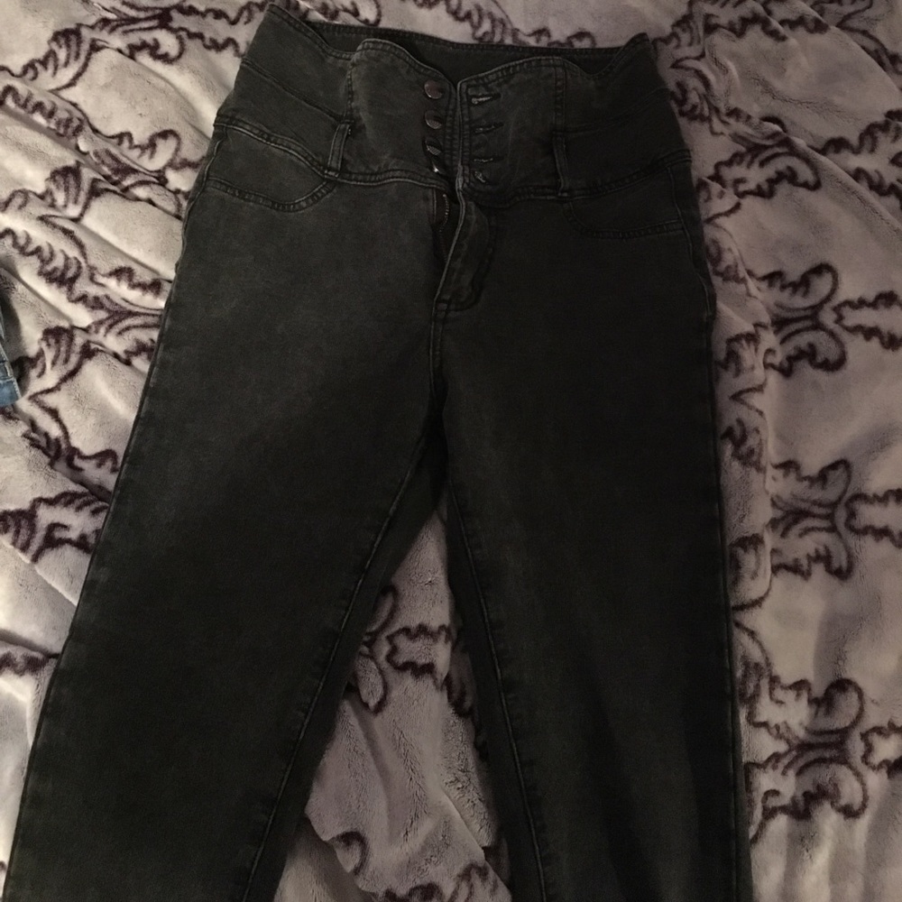 High waisted skinny jeggings