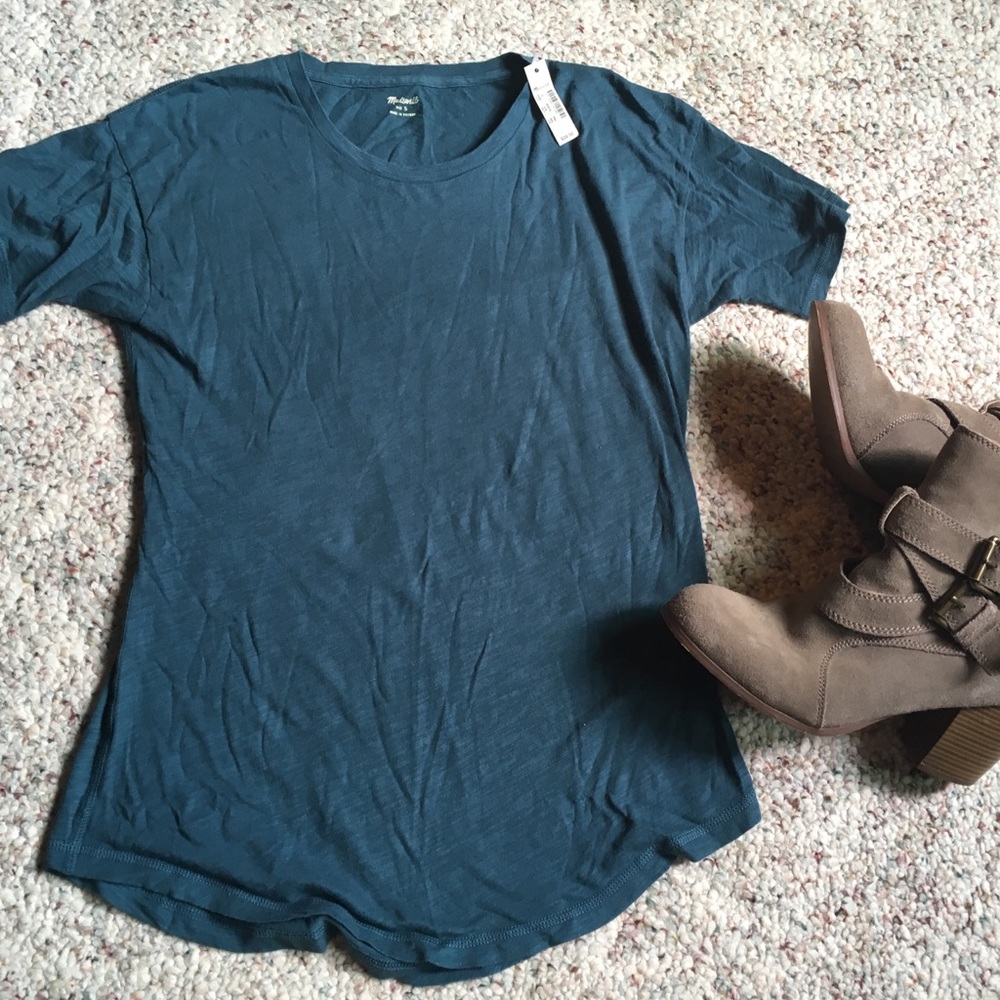 Small madewell teal tee