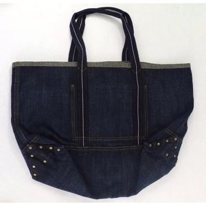 🍁J.Crew Large Denim Tote Bag 🍁