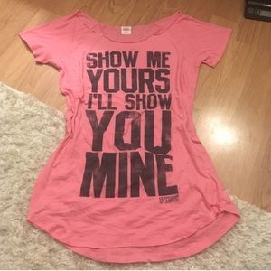 Victoria's Secret PINK VS Sleep Tee Shirt Medium Victoria's Secret PINK VS Sleep Tee Shirt Medium