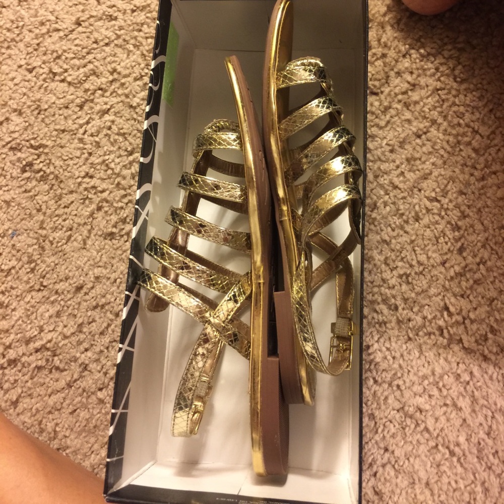 Gold sandals