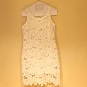 White lace dress