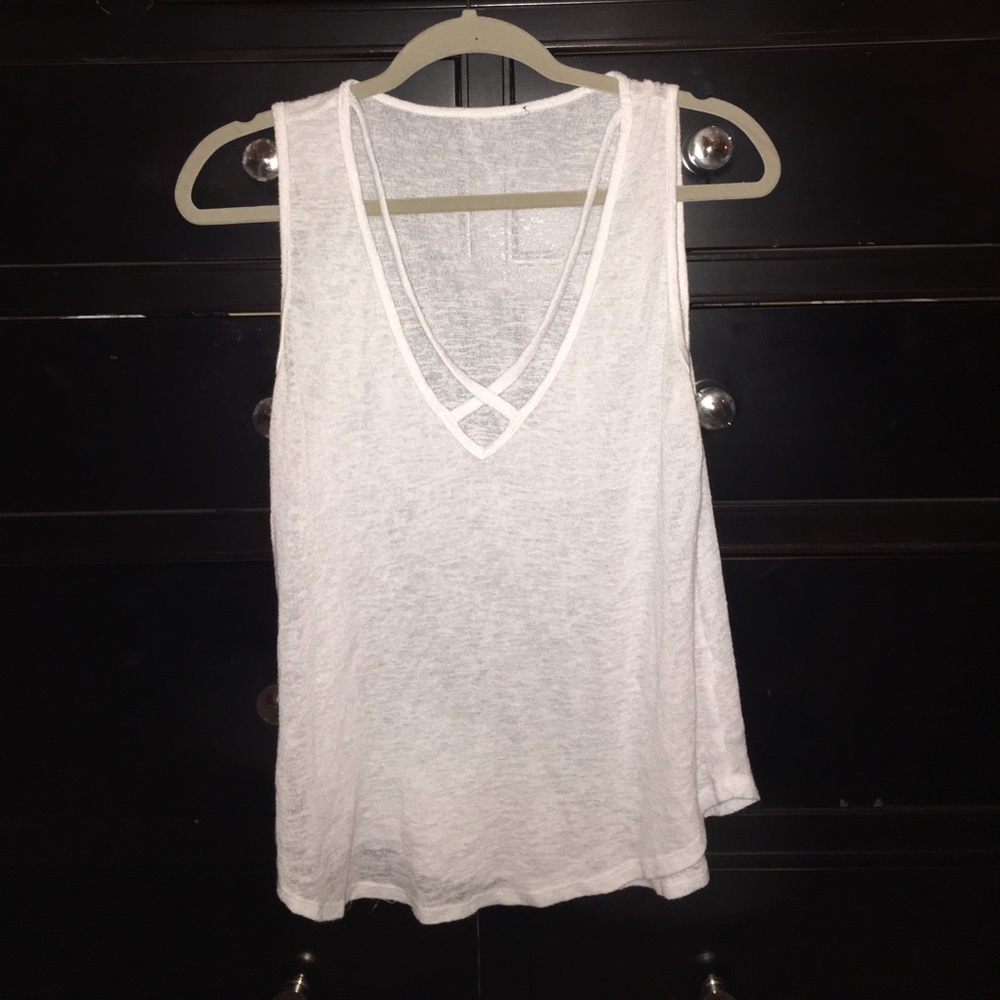 Casual white tank