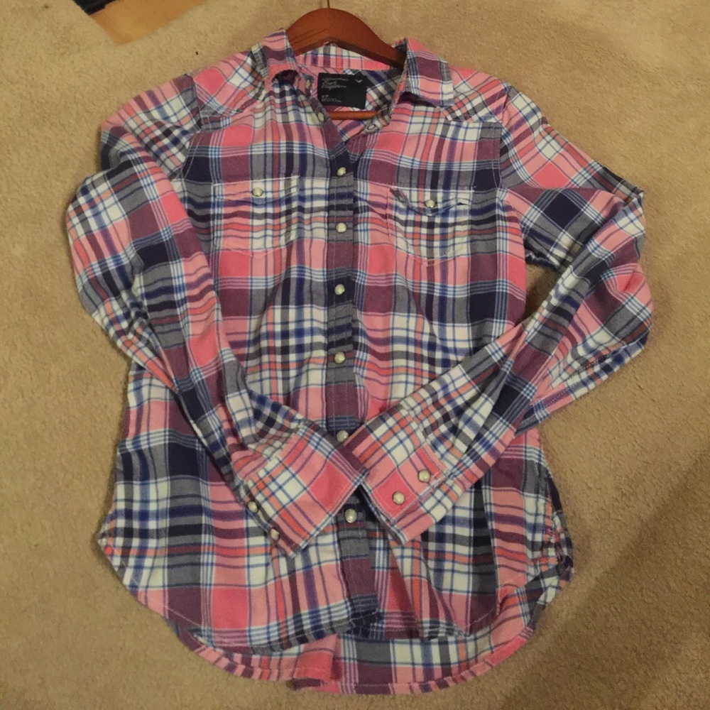American eagle flannel size S