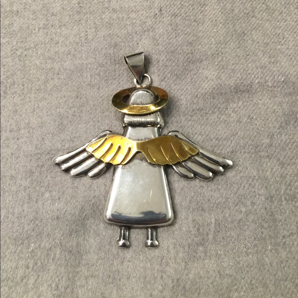 Taxco Sterling Angel Pendent