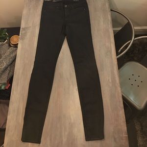 Madewell Coated Black Skinny Jeans