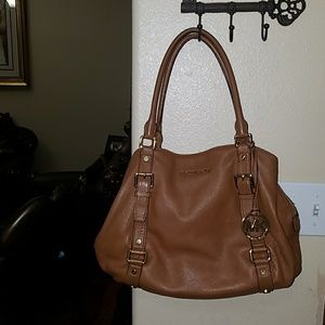 Michael Kors brown Luggage Satchel