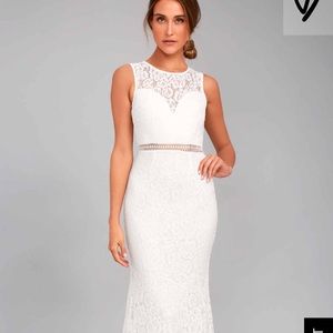 White reception dress