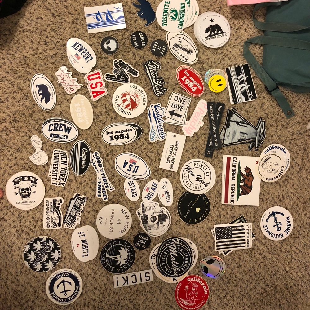Brandy Melville sticker collection