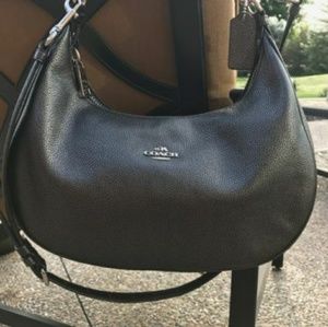 Coach bag- HARLEY HOBO IN METALLIC PEBBLE LEATHER