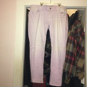American eagle lavender skinny jeans