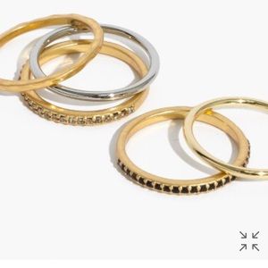 Madewell. Filament stacking rings. Size 6.
